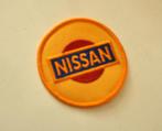 Nissan jaren 80  patch opnaai embleem 7,5cm, Ophalen of Verzenden, Zo goed als nieuw, Auto's