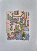 Urban Anna aquarel schilderij, Ophalen