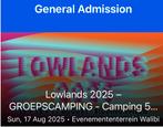 Groepscamping small (5) ticket Lowlands, Tickets en Kaartjes, Concerten | Pop, Eén persoon, Juni