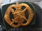 Zwarte baret met embleem, Verzamelen, Ophalen, Landmacht, Nederland, Helm of Baret