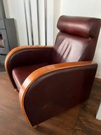 Fauteuil Rooker Art Deco Dutch Seating Company, Huis en Inrichting, Fauteuils, 75 tot 100 cm, Gebruikt, Leer, 75 tot 100 cm