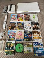 Nintendo Wii Set with 16 origineel games,Balance Board, Spelcomputers en Games, Spelcomputers | Nintendo Wii, Met 2 controllers