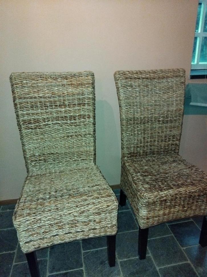 Bananenblad eetkamerstoelen - 8 stuks, Huis en Inrichting, Stoelen, Ophalen