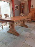 Kloostertafel eiken mooi voor tuin of serre, Rechthoekig, Hout, Ophalen