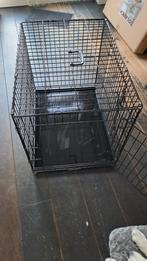 Te koop hondenbench zwart inclusief  hondenkussen, Ophalen of Verzenden, Zo goed als nieuw, 75 tot 110 cm, Minder dan 65 cm