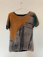 Semi doorzichtige kunst top S blauw okergeel WE egf fantasie, Kleding | Dames, Tops, Blauw, WE, Ophalen of Verzenden, Zo goed als nieuw