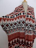 Peru/Inca look katoenen poncho/vest! L/XL, Verzenden, Zo goed als nieuw, Maat 46/48 (XL) of groter, Beige