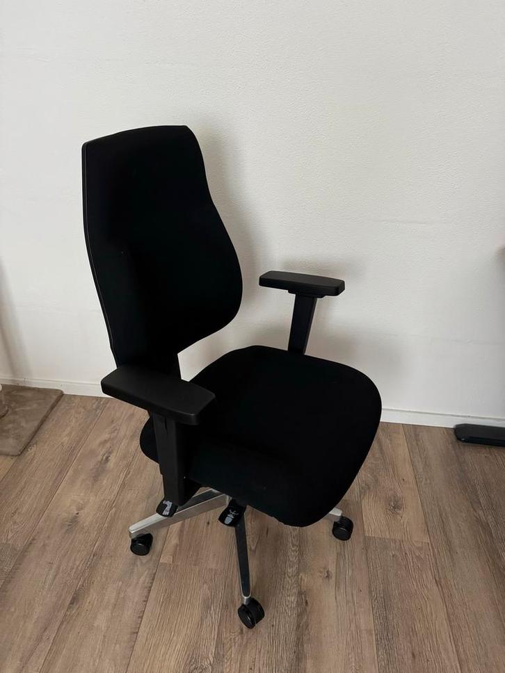 Ergonomische Bureaustoel Manutan Expert P91, Huis en Inrichting, Bureaustoelen, Zo goed als nieuw, Bureaustoel, Zwart, Ergonomisch