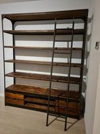 grote Rootsmann boekenkast industrieel met ladder, Huis en Inrichting, Ophalen, 200 cm of meer, 50 tot 100 cm, Zo goed als nieuw