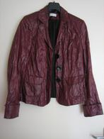 Zeer apart wijnrood kreukel lakjasje ST-EMILE 40 snazzeys, Kleding | Dames, Maat 38/40 (M), Verzenden, Zo goed als nieuw, Jasje