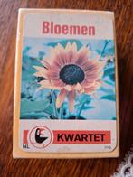 Bloemen Kwartet - Vintage Speelkaarten, Ophalen of Verzenden, Gebruikt, Kwartet(ten)