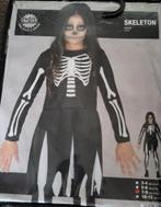 Halloween pak skelet 7-9 jaar, Ophalen of Verzenden, Zo goed als nieuw, Jongen of Meisje