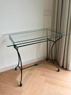 Mooie glazen side table, Huis en Inrichting, Tafels | Sidetables, Ophalen, Gebruikt, 50 tot 100 cm, Glas