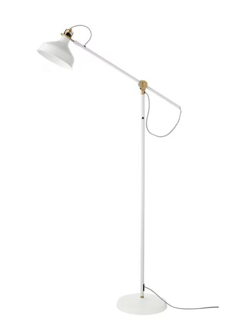 IKEA RANARP stalamp wit/ecru, Huis en Inrichting, Lampen | Vloerlampen, Zo goed als nieuw, 150 tot 200 cm, Metaal, Ophalen