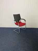 2 x Vergaderstoel Wilkhahn Modus, rode stof, netbespannen, Huis en Inrichting, Stoelen, Ophalen, Gebruikt, Stof, Twee