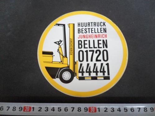 sticker heftruck huurtruck bestellen jungheinrich bellen, Verzamelen, Stickers, Zo goed als nieuw, Bedrijf of Vereniging, Ophalen