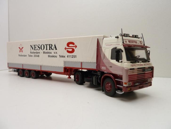 Scania 112M  '' Holtima Roterdam ''  Tekno, Hobby en Vrije tijd, Modelauto's | 1:50, Zo goed als nieuw, Bus of Vrachtwagen, Tekno