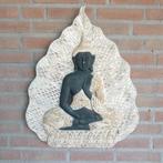 2x Boedhha houten wandpaneel [1708], Ophalen, Gebruikt