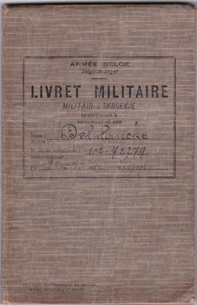 Militair zakboekje / België /Livret Militair 1923, Verzamelen, Militaria | Algemeen, Landmacht, Overige typen, Overige gebieden