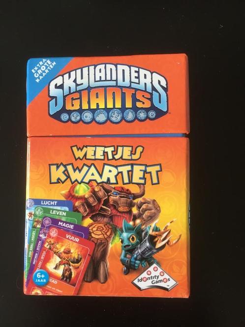 Skylanders Giants Kwartet, Hobby en Vrije tijd, Gezelschapsspellen | Kaartspellen, Gebruikt, Een of twee spelers, Drie of vier spelers