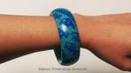 Unieke Handbeschilderde Armband "Relax and Go with the Flow", Ophalen of Verzenden