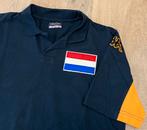 Vintage Kappa Nederland Oranje poloshirt zwart - Maat M, Kappa, Maat 48/50 (M), Zwart, Nieuw