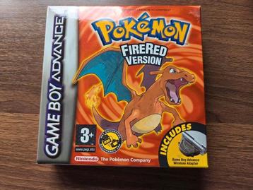 Pokémon Firered Version - CIB inclusief wireless adapter beschikbaar voor biedingen