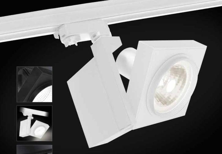 Railverlichting nieuw 2 stuks wit Maretti Piet Boon. Track, Huis en Inrichting, Lampen | Spots, Nieuw, Metaal of Aluminium, Led