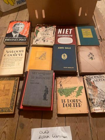 Antieke boeken romans literatuur bananendoos 2 vol 1900-1950 beschikbaar voor biedingen