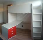 IKEA Hoogslaper met Bureau, Ophalen, Eenpersoons, Zo goed als nieuw, 200 cm