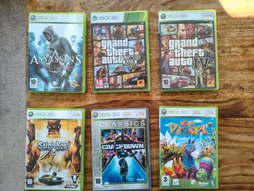 6 spellen Xbox 360: Assassin's Creed / GTA IV V / Saints Row beschikbaar voor biedingen