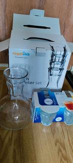 Decanter Royal VKB + 4 borrelglaasjes nieuw in verpakking, Ophalen of Verzenden, Nieuw, Borrel- of Shotglas