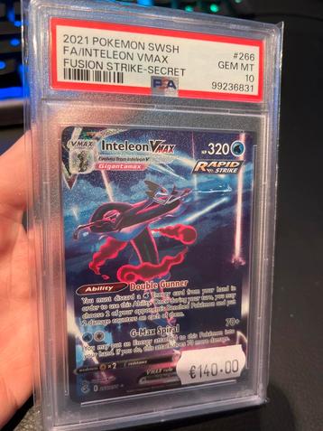 Inteleon VMAX PSA 10 - Fusion Strike Secret Rare beschikbaar voor biedingen
