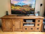 Teakhouten tv meubel, Ophalen, Gebruikt, 150 tot 200 cm, Teakhout