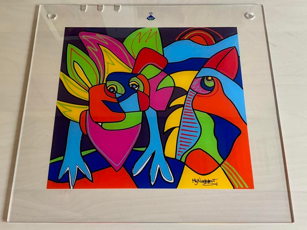 D’art van Marianne Y. Naerebout dartbord en kunst ineen, Ophalen of Verzenden