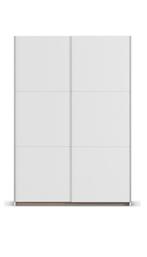 Schuifdeurkast Wit MDF, Huis en Inrichting, Slaapkamer | Boxsprings, 90 cm, Eenpersoons, Wit, Ophalen of Verzenden