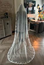 Sluier S50/280 CM Poirier, Kleding | Dames, Trouwkleding en Trouwaccessoires, Ophalen of Verzenden, Zo goed als nieuw, Wit, Accessoires