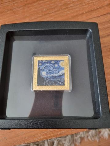 2020 Niue Eiland $1 Van Gogh Sterrennacht Zilveren Munt beschikbaar voor biedingen