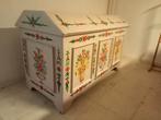 Boerenkist; later bloemrijk beschilderd, Antiek en Kunst, Kunst | Beelden en Houtsnijwerken, Ophalen