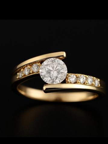 Saffier ring maat 17.4mm beschikbaar voor biedingen