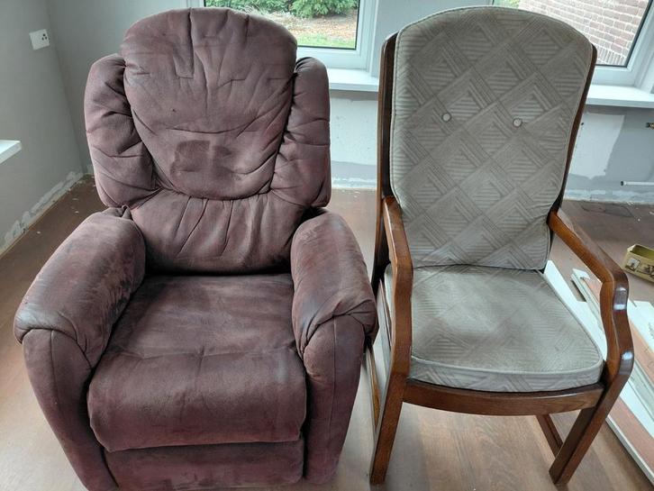Relaxfauteuil en relaxstoel, Huis en Inrichting, Fauteuils, Gebruikt, 50 tot 75 cm, 75 tot 100 cm, Ophalen