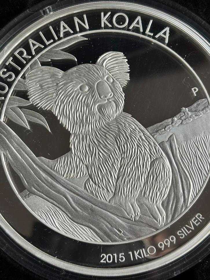 1 kilo koala 2015 proof - Zeer zeldzame zilveren munt, Postzegels en Munten, Edelmetalen en Baren, Zilver, Ophalen of Verzenden
