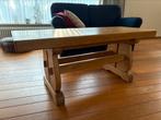 Mooie, stijlvolle, blank-eiken salontafel, Ophalen, Gebruikt, 100 tot 150 cm, 50 tot 75 cm