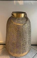 Groot , metalen windlicht 65 cm, Overige kleuren, 50 tot 75 cm, Ophalen of Verzenden, Zo goed als nieuw