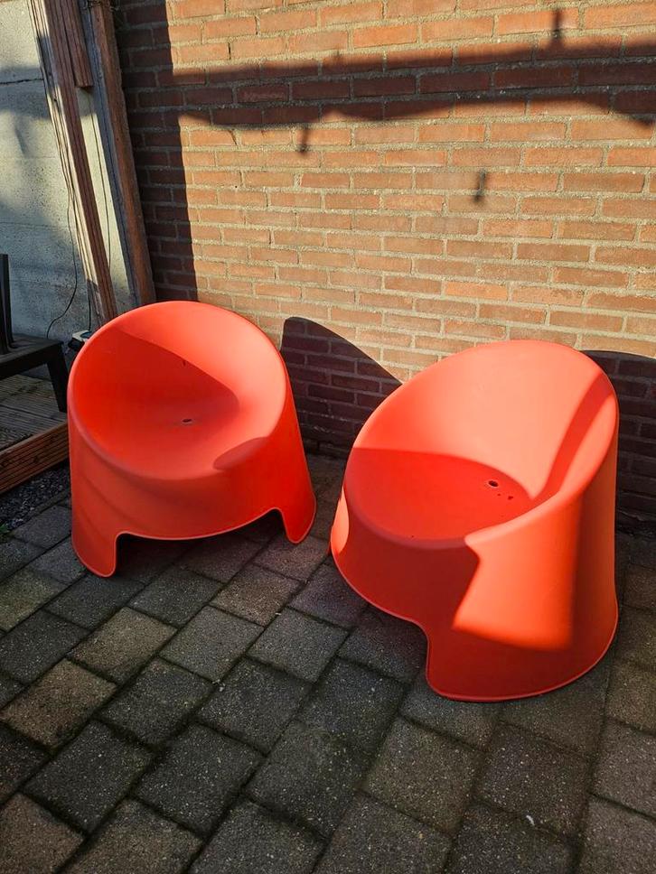 Tuinstoelen kunstof, Tuin en Terras, Tuinstoelen, Gebruikt, Kunststof, Ophalen