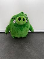Groene Angry Birds varken knuffel 20 cm - Leonard, Ophalen of Verzenden, Zo goed als nieuw, Overige typen