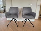 Set van 2 grijze eetkamerstoelen Oform met armleuning, Antiek en Kunst, Ophalen