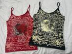 2 tops indian rose echt Y2K vibe maat XS/S, Kleding | Dames, Indian rose, Overige kleuren, Ophalen of Verzenden, Zonder mouw