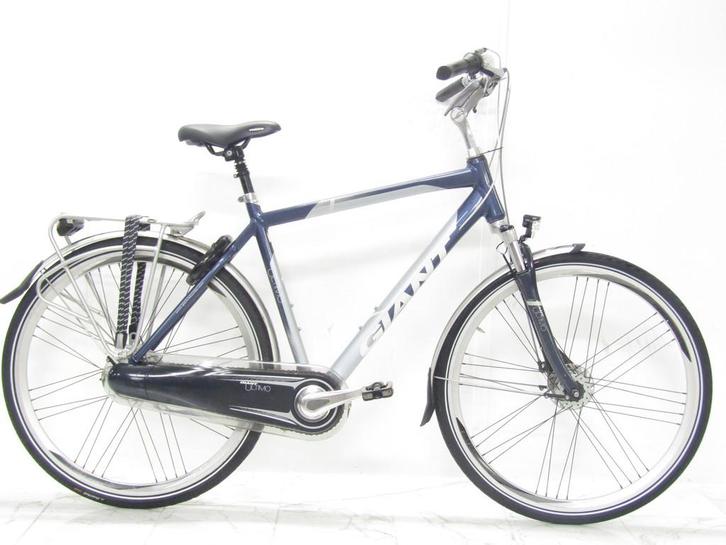 Giant Ultimo blauw heren 55cm 28inch, Fietsen en Brommers, Fietsen | Heren | Herenfietsen, Gebruikt, Giant, 53 tot 57 cm, Versnellingen