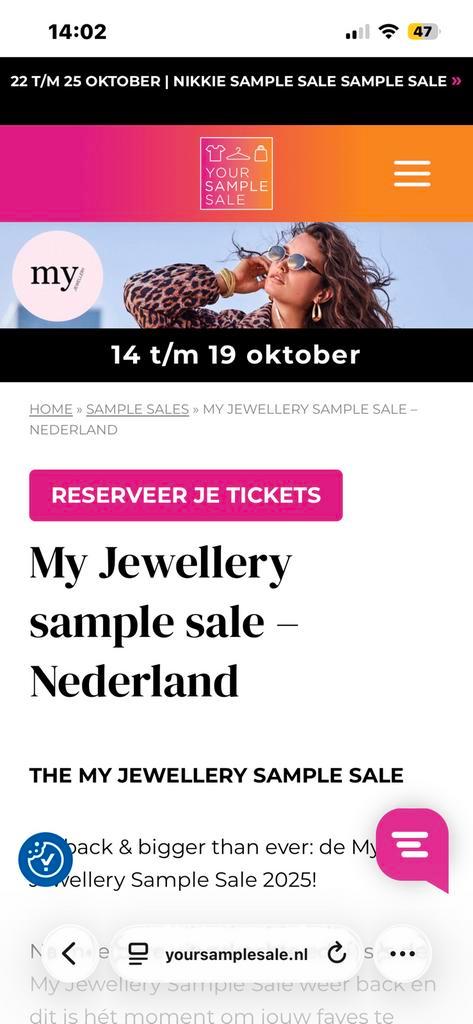 GEZOCHT: kaartje MJ sample salen zaterdag 9:30-11:00, Tickets en Kaartjes, Evenementen en Festivals, Eén persoon